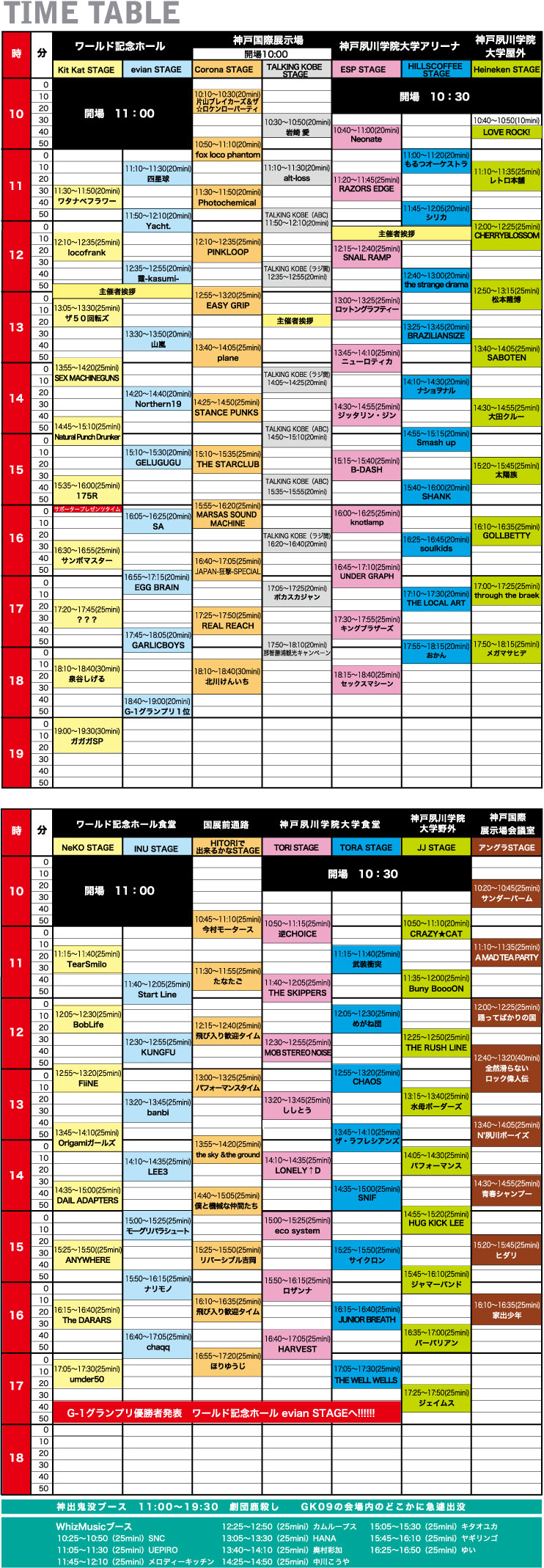 Timetable